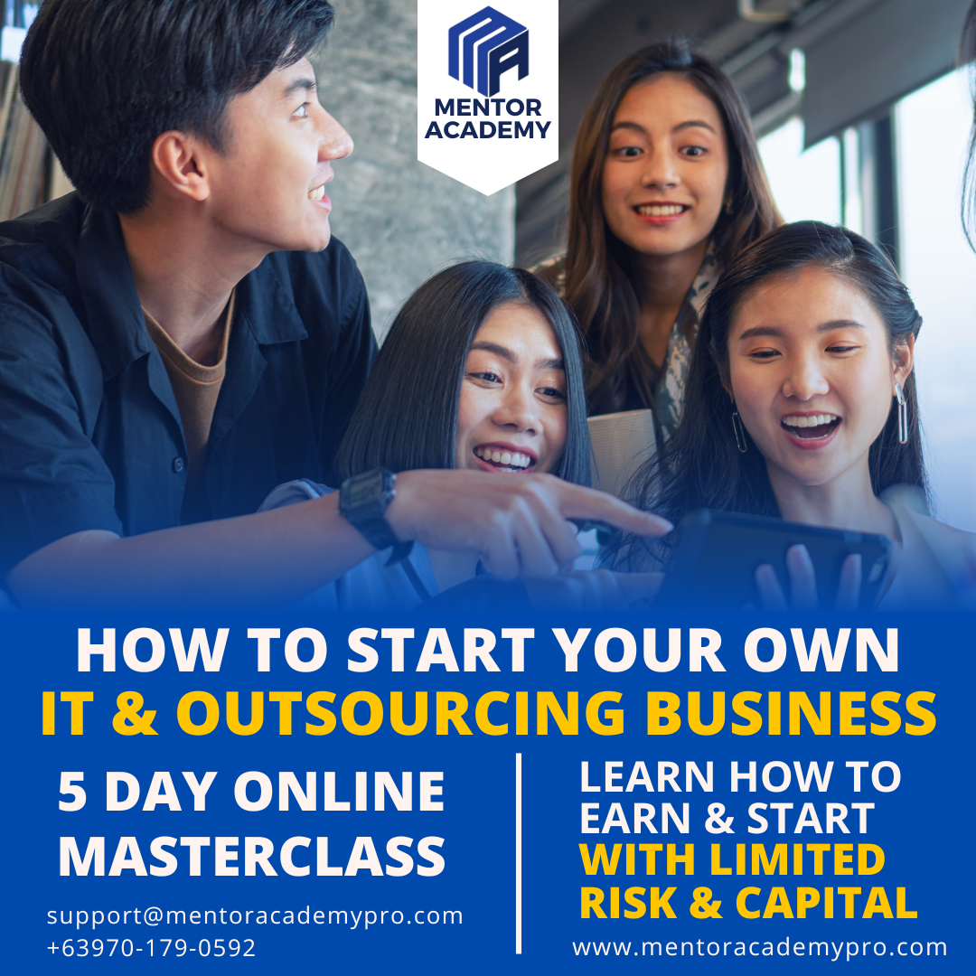 How To Start Your Own IT & Outsourcing Business (̶₱̶̶̶1̶̶̶3̶,̶̶̶1̶0̶̶̶0̶̶̶)̶