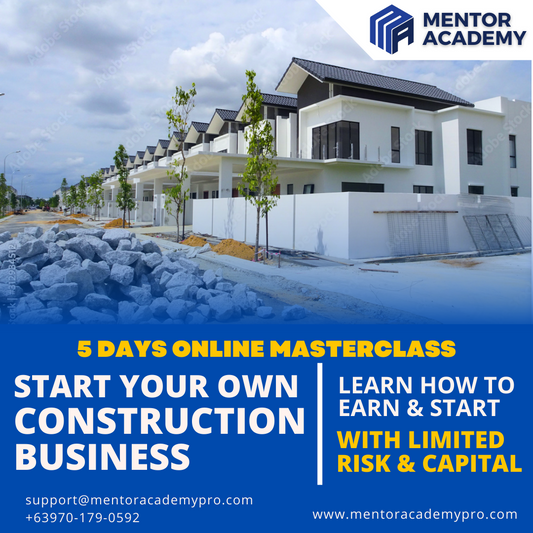 How To Start Your Own Construction Business (₱̶1̶3,̶10̶0̶)